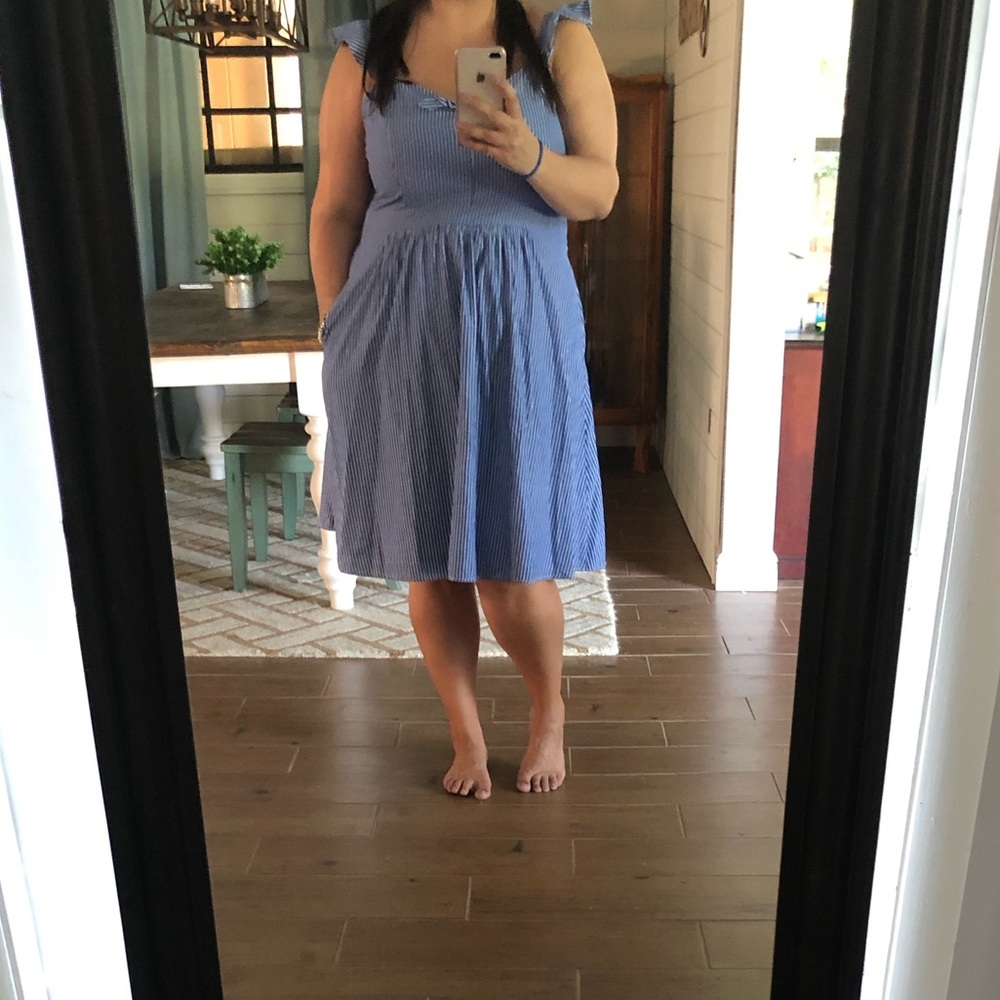 Blue City Chic striped dress